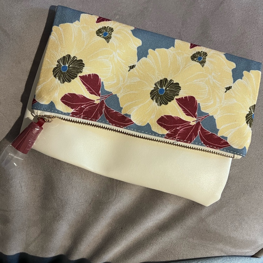 Rachel Pally Floral Clutch in Yellow and Blue